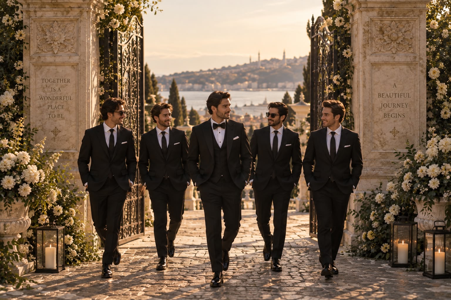 Black suit inspiration for gentlemen